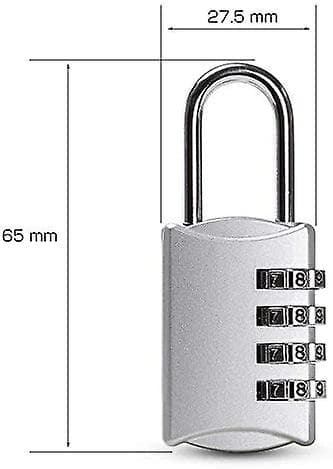 Kombinationsslås, 4-siffrigt Säkerhetsslås, [2-pack] Kombinationsslås