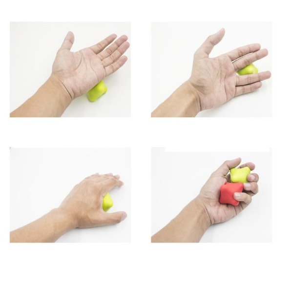 Gummi-reaktionsbold til forbedring af smidighed, reflekser og hånd-øje-koordinationsevner - lille praktisk størrelse, grøn