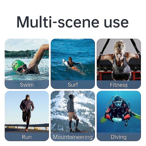 Benledning Bluetooth hörlurar Trådlös simning Ipx8 vattentät hörlur med 8g minne