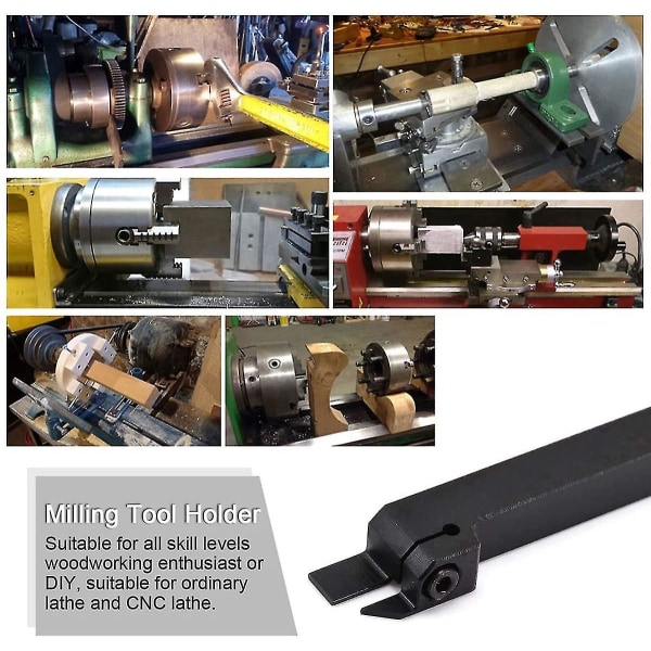Mgehr 1212-2 Carbide metaldrejeværktøj og 1 skruenøgle til metalbearbejdningsdrejeværktøj til Cnc drejebænk eller halvautomatisk eller automatisk drejebænk -
