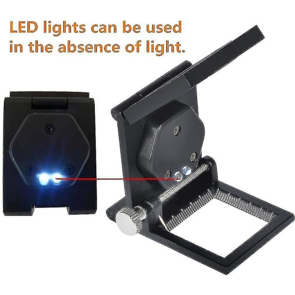 10x förstoringsglas hopfällbar förstoringsglas tråd räknare linne testare universell bärbar