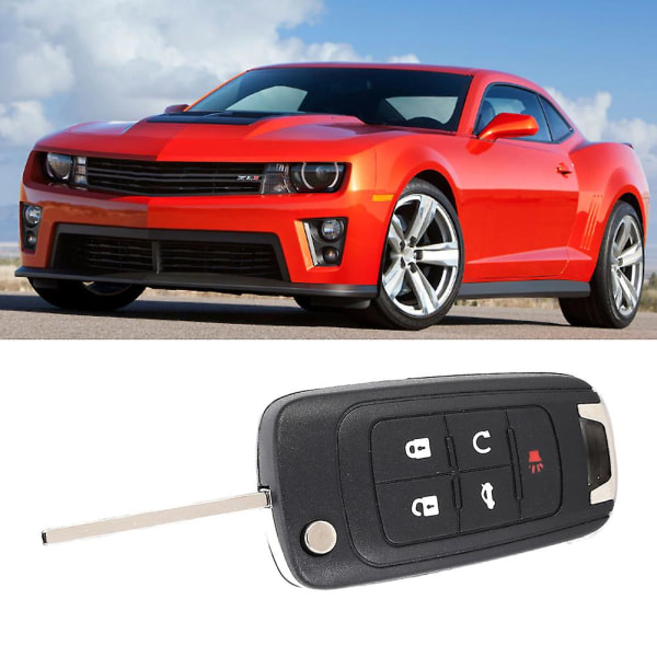 5 knappar fjärrnyckel skal ersättning passar Chevrolet Camaro 2010-2013