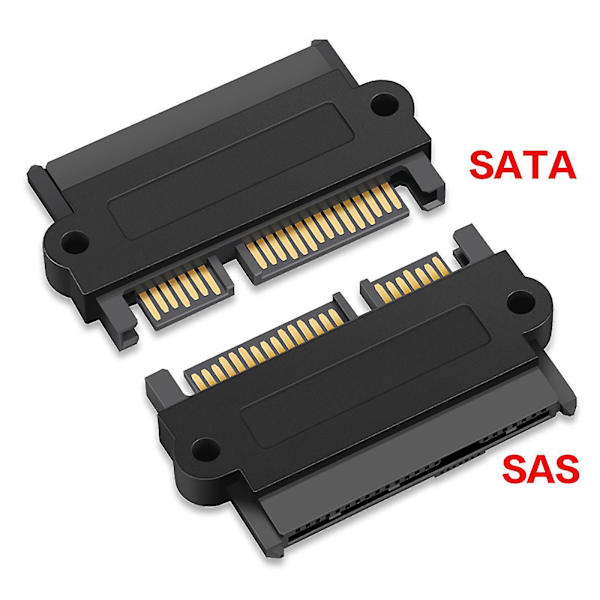 Professionel SFF-8482 SAS til SATA 180 graders adapterkonverter lige hoved