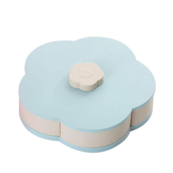 Bloom Roterende Snacksboks Blomsterdesign Godteri Matlagring Smykker