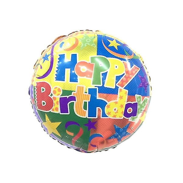 18 tuuman Happy Birthday Alumiinifolio Ilmapallo Syntymäpäiväjuhla koristelu suunnittelu