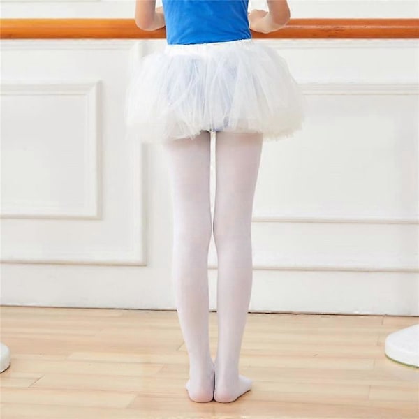 Rosa Barn Flickor Sammet Balett Tights Dansstrumpor Mikrofiberstrumpor Professionell Dans M