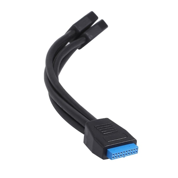 Emolevy USB 3.0 19pin/20pin Header 1 To 2 Extension Splitter -kaapeli 19pin sisäinen jatkopää
