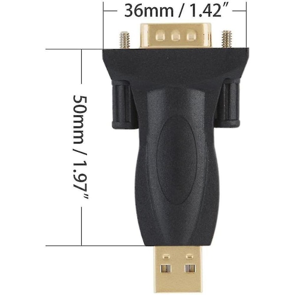 USB till Rs232-adapter med chipset, USB till DB9 seriell omvandlare för Win