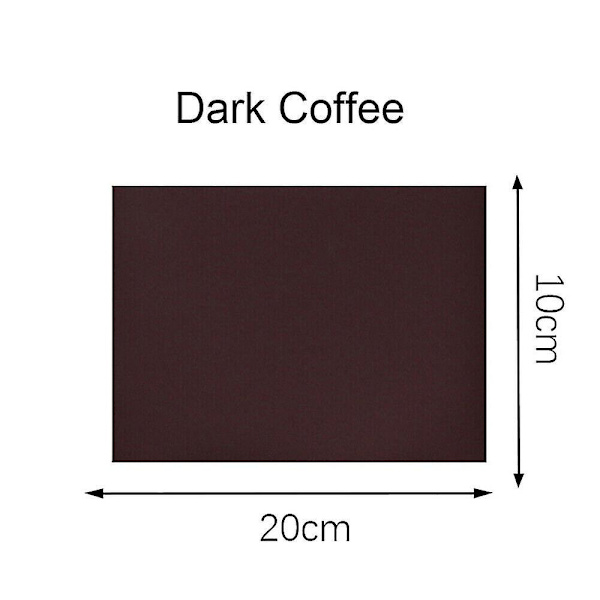 13 Färger Självhäftande Reparationssats Fix Hål Dunjacka Kläder Tvättbara Patchar dark brown