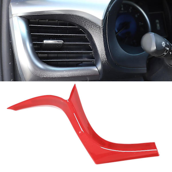 Til 2015-2021 Bil Dashboard Side Air Condition Outlet Vent Cover Trim Bil Styling Rød