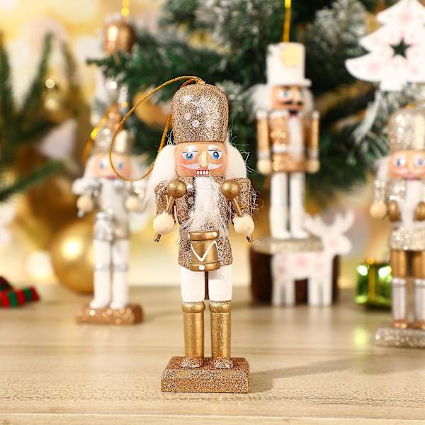 5 stk. Nøddeknækkerpynt Juletraditionel Nøddeknækker Lille Nøddeknækker Juledekoration