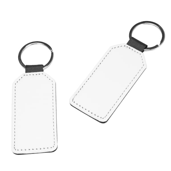 10-pack Sublimeringsblanks Nyckelringar Glitter PU-Läder