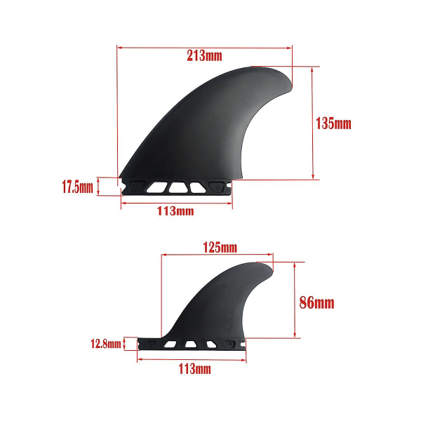 Surfboard Fibreglass Fin Mr Twin Fins For Single Tab Surf Boards Shortboard