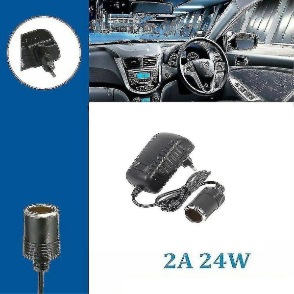Aiv Strömadapter Spänningsomvandlare 220/230v Uttag Till 12v Cigguttaändare