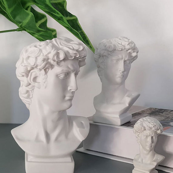 David Hode Plantepot Blomster Vase Dekorativ Byst Statue Planter 11,5 Cm