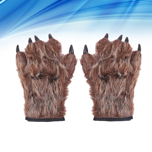 Glvoes Costume Paws Claw Paw Gloves Brown Werewolf Gloves Co