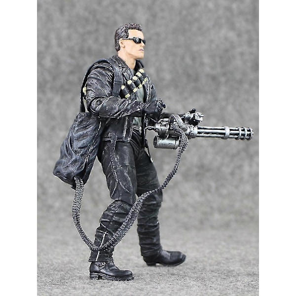 Terminator 2 Judgment Day T-800 Arnold Actionfigur Leksaksmodell för Present