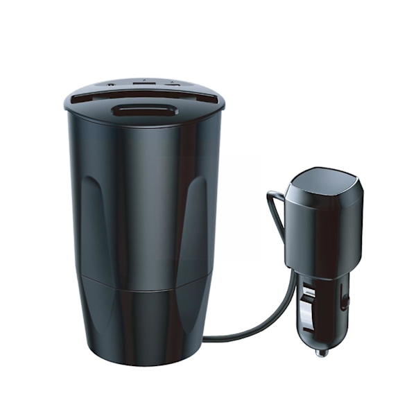 Trådløs billader i koppholder for Airpods, USB-hurtiglader for bil, multifunksjonell telefonholder for bil C1e3