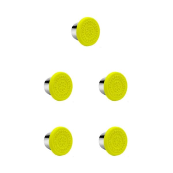 1/2/3/5 Bred Stålkop Dressingbeholder Forsegling Salatdressing Kopper Yellow lid 5PCS