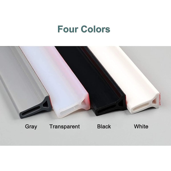 Foldbar vanntett stripe for dusj, selvklebende silikon