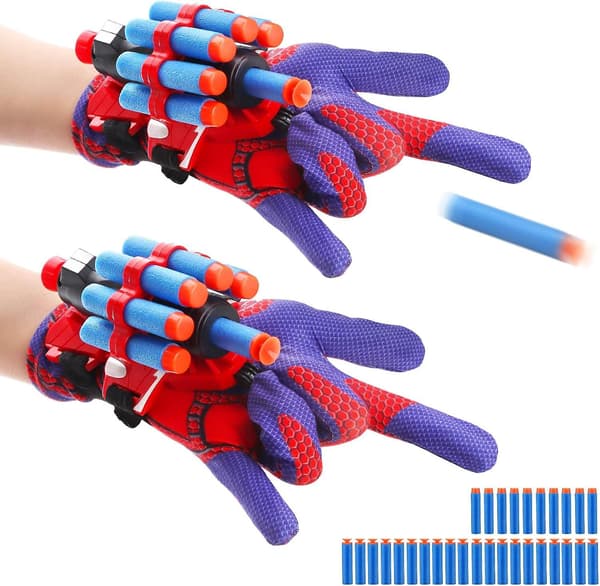 Spider Web Shooter Legetøj til Børn 3 4 5 6 År, Web Shooters til Børn, Spider Legetøj, Web Slinger Drengelegetøj, Spider Web Shooters til Børn, Spider Handske