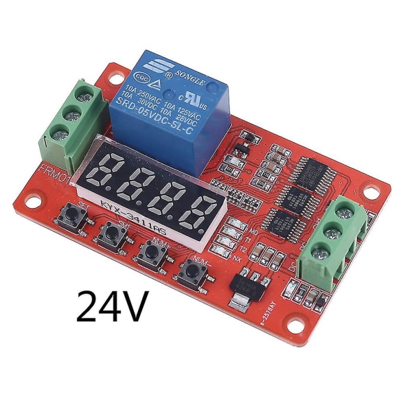 Frm01 Dc 5/12/24v 1 Channel Relay Module Loop Delay Timer Switch Self-locking Timing Board