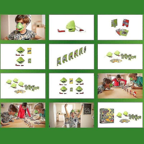 Hmwy-gluttonous Chameleon Lizard Fast Tongue Funny Blowing Roll Table Game|gags & Practical Jokes