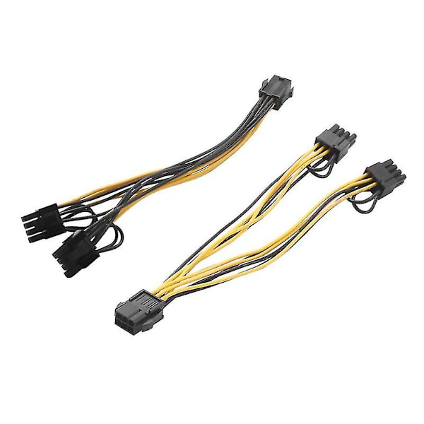 30 kpl 6-pinninen kaksois-Pcie 8-pinninen (6+2) kuvakortti Pci Express -virtalähdesovitin Gpu Vga Y-haaroitinjatke