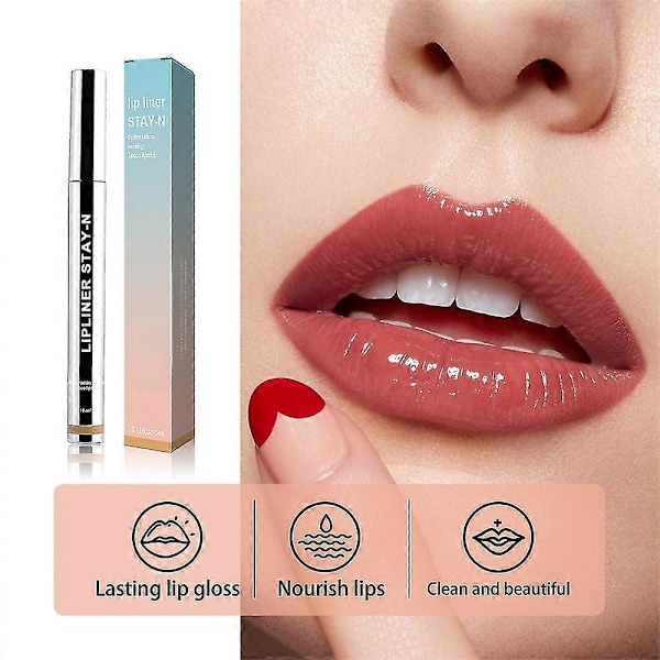 OUHOE Læbeblyant Peel Off Læbe Tattoo Læbefarve Langvarig Holdbar Makeup Nærende-3508833704838