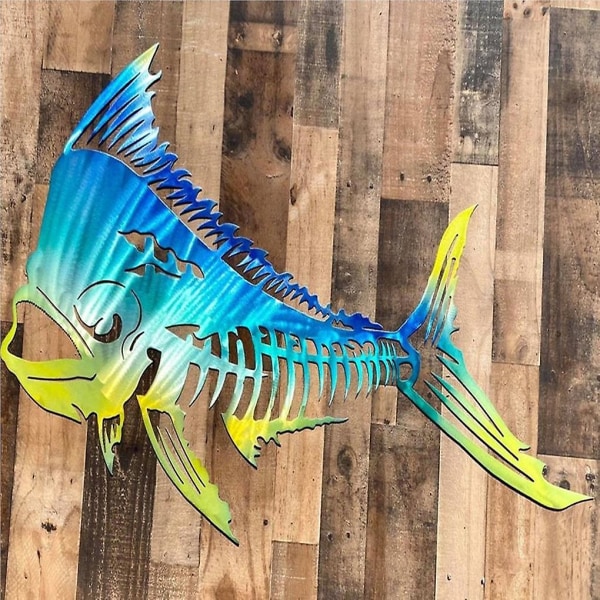 Rustfri fisk veggkunst hengende marine dyr ornamenter