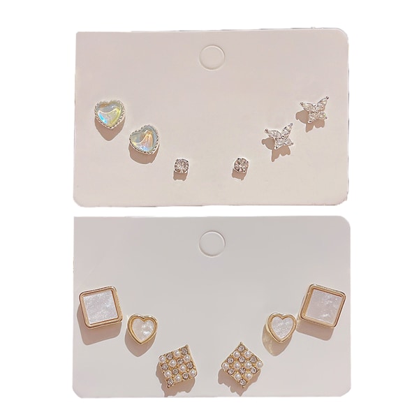 Pendientes Mujer Studs Bar Ring CZ Studs Lightning Bolt Studs Micro Studs Multicolor style:style4;