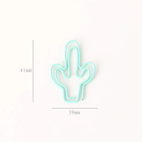 Clips Mint Cactus Papirclips Ny Håndbog Dekoration Sød Papirclips Af