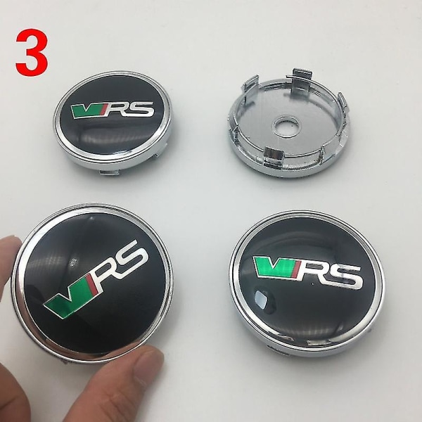 4 stk 60mm Bilhjul Navkapsler Deksel for Skoda Ford Ope