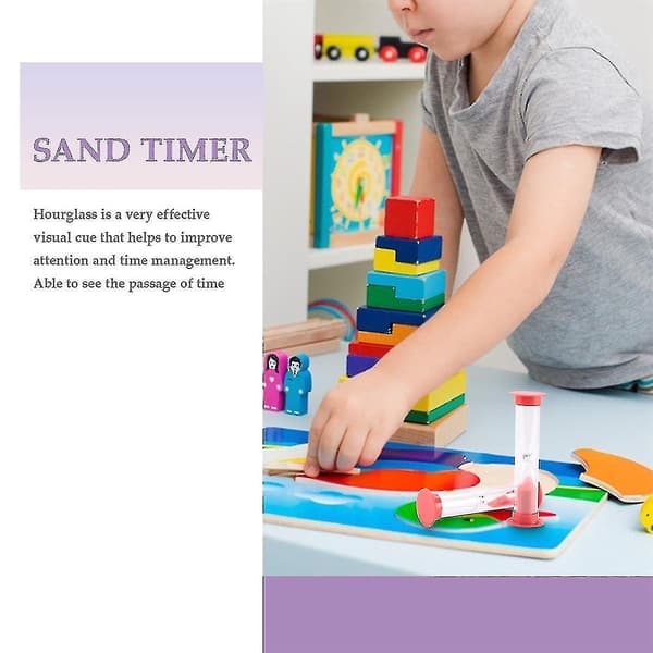 40 stk. Sandtimer 1 Minutt Sandtimer Klasserom 1 Minutt Timer Dekket Timeglass Timer Rød Sandklokke
