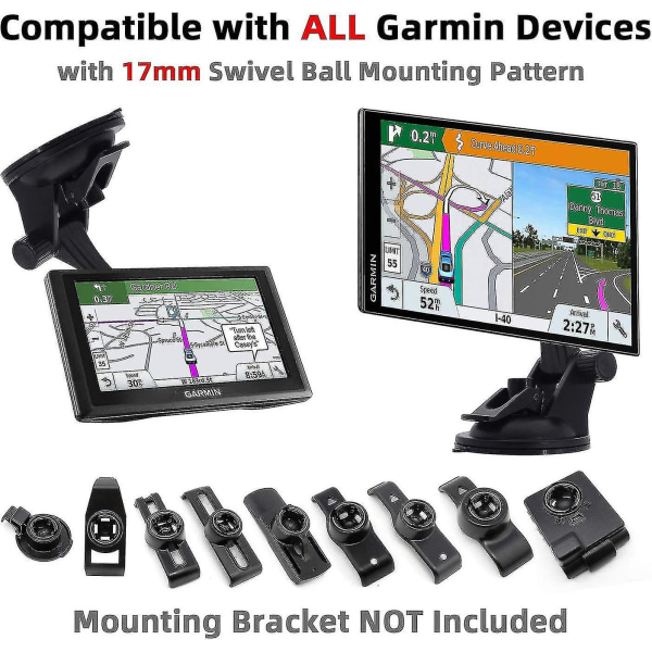 For Garmin GPS-holder - GPS-bilfester vindrute/dashbord sugeholder