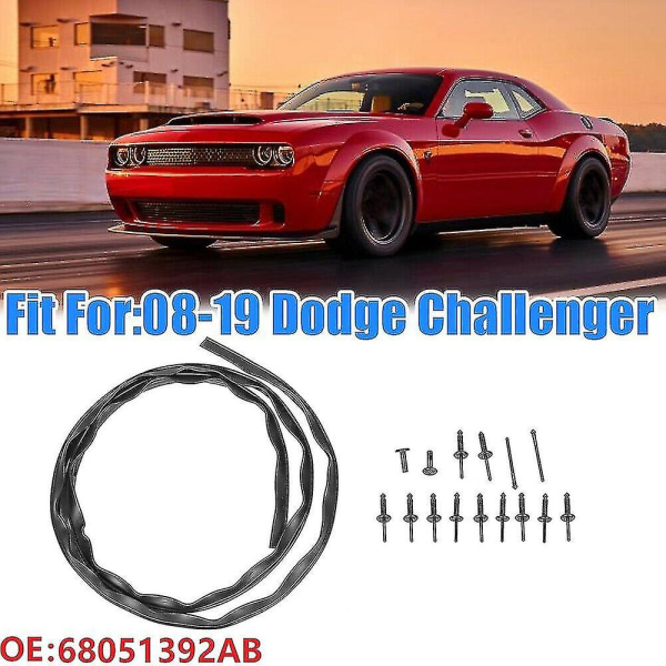 Frontfangerhettetetning med nagler for Dodge Challenger 2008-2019