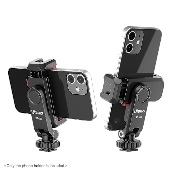 Vertikal skyde telefonholder kamera monitor montering stativ montering klemme