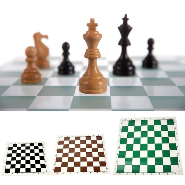Roll Up Chess Board Sjakk Sjakkbrett Lett og sklisikker sjakkmatte for barn