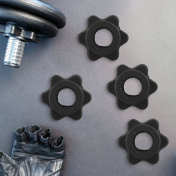 4 par Dumbbell Hex Møtrik, Dumbbell Stang Møtrik, Spinlock Kraver Til Barbell Stænger Træning Sport