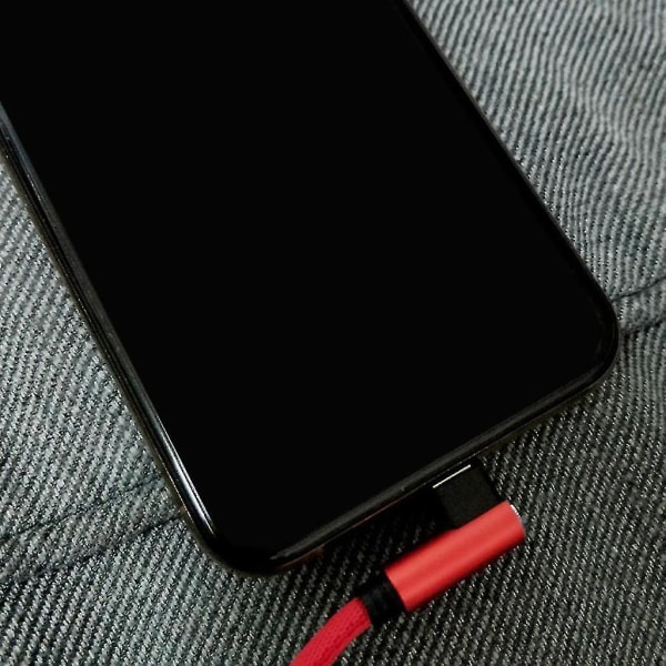 Hurtiglading Kabel 0.25m Dobbel Albue Type C Datakabel Usb Kabel Black
