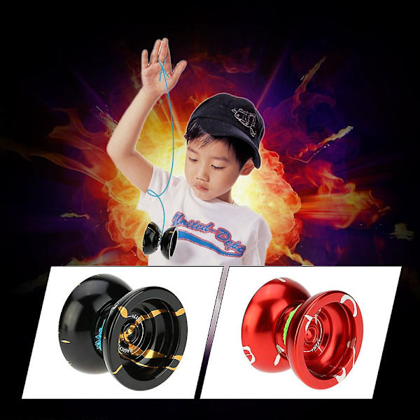 Magisk Yoyo N11 Aluminiumlegering Metall Yoyo 8 Kullager Med Snurrande Snöre För Barn