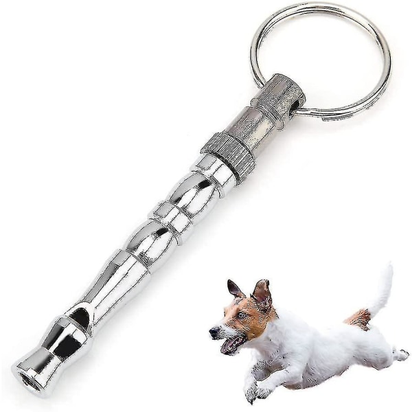 Bærbar Hundetræningsfløjte Metal Due Træningsfløjte Hundetræningsværktøj Kæledyrsadfærdstræner Med Nøglering Til Lydighed Og Tilbagekaldelse