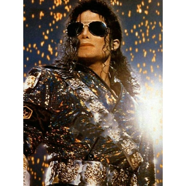 Star Michael Jackson Full Drill 5d Diamomd Målning DIY Vägghängande målning Hantverkssats Heminredning, 50x70cm