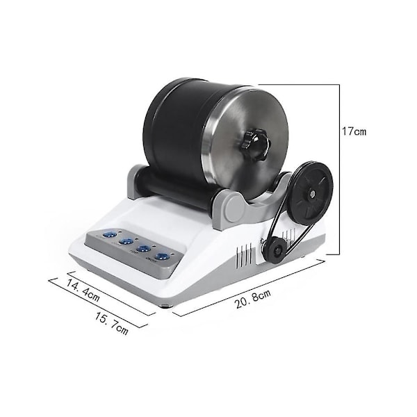 220v Steinpussekit DIY Elektrisk Steinpusser Leke Med Ubehandlede Edelstener Poleringskorn For Voksne
