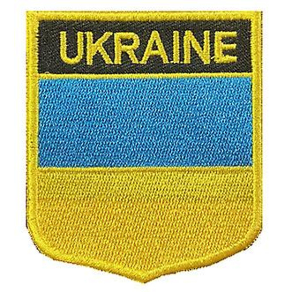 5 stk. Ukraine flag patches Ukraine skjold patches broderet patch morale patch applikation fastgørelse krog og løkke(emblem)