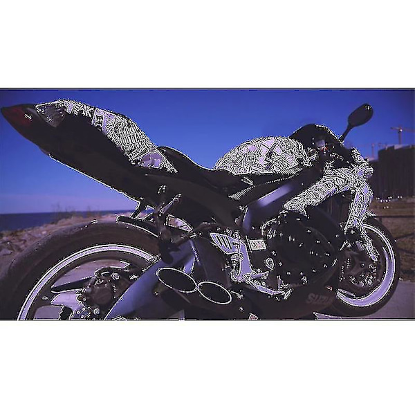 58*152cm Premium Vinyl Wrap Sticker Klæbemiddel Fjernelse Lim Tegneserie Dyr Trykt Film Motorcykel Scooter Bil Wrap Film