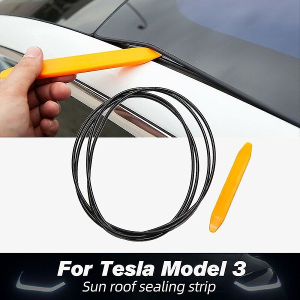 Soltakstätningar Vindruta bullerreducerande tätningar för Tesla Model 3
