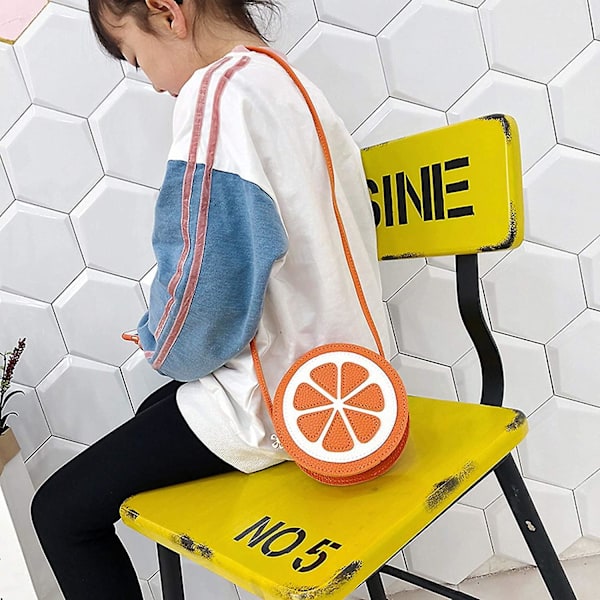 Børns frugtformede crossbody-taske hamburger skuldertaske håndtaske pung til piger