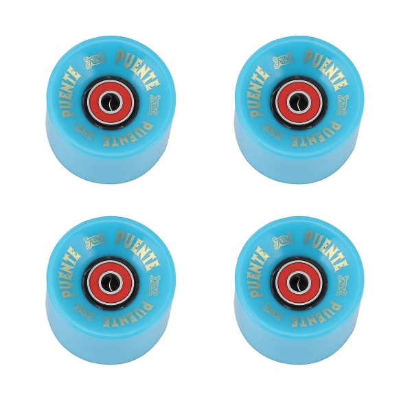 Puente 4pcs/set Cruiser Skateboard Wheels Pu Wheels Long Board Cruiser Wheels With Abec-9 Bearings