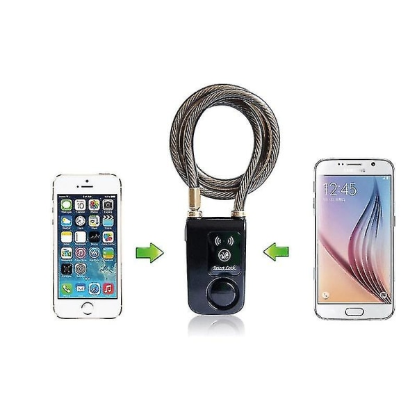 Smartlock-en lås uten nøkkel med alarm, Android/iphone